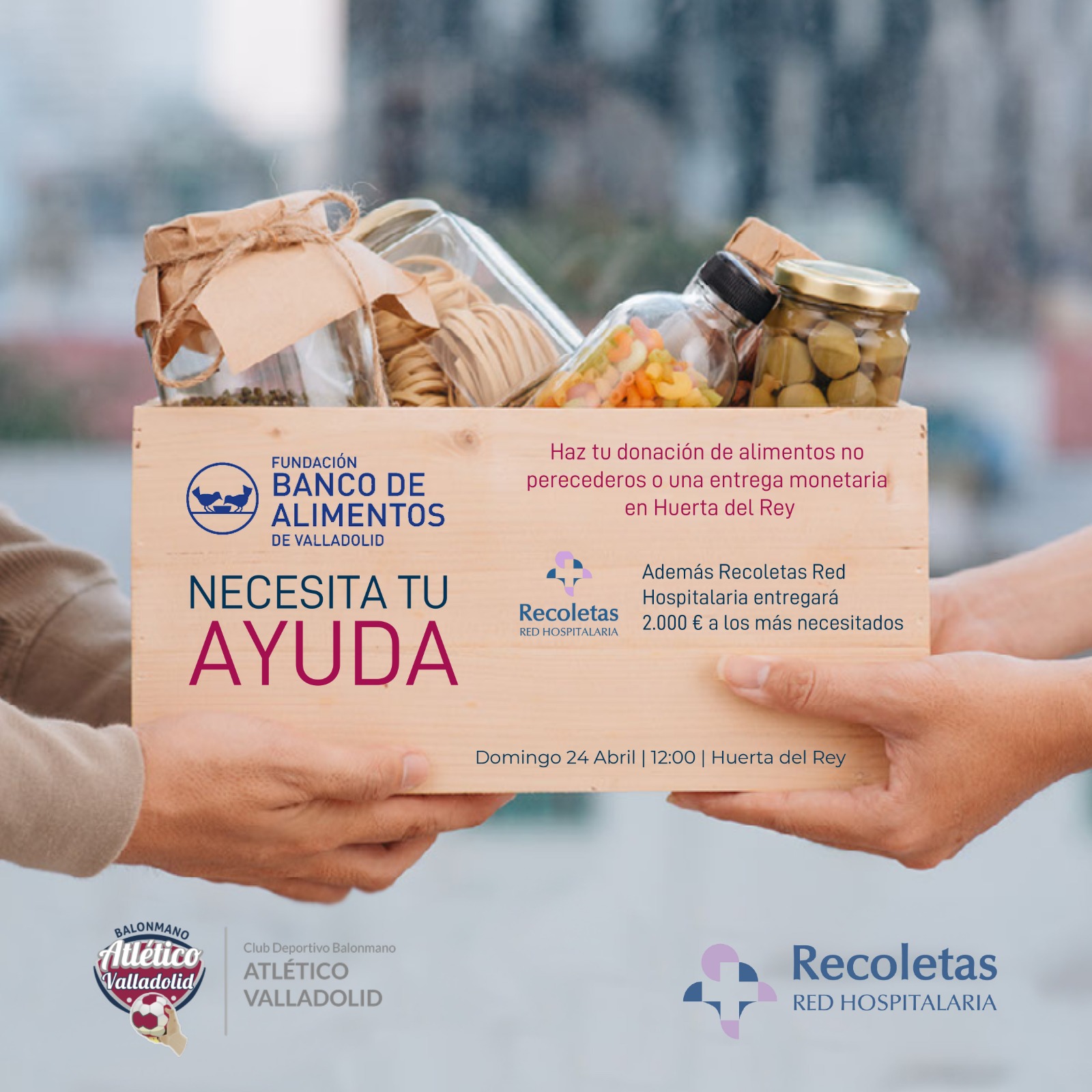 Recogida solidaria de alimentos en colaboración con Recoletas Red Hospitalaria y Fundación Banco de Alimentos